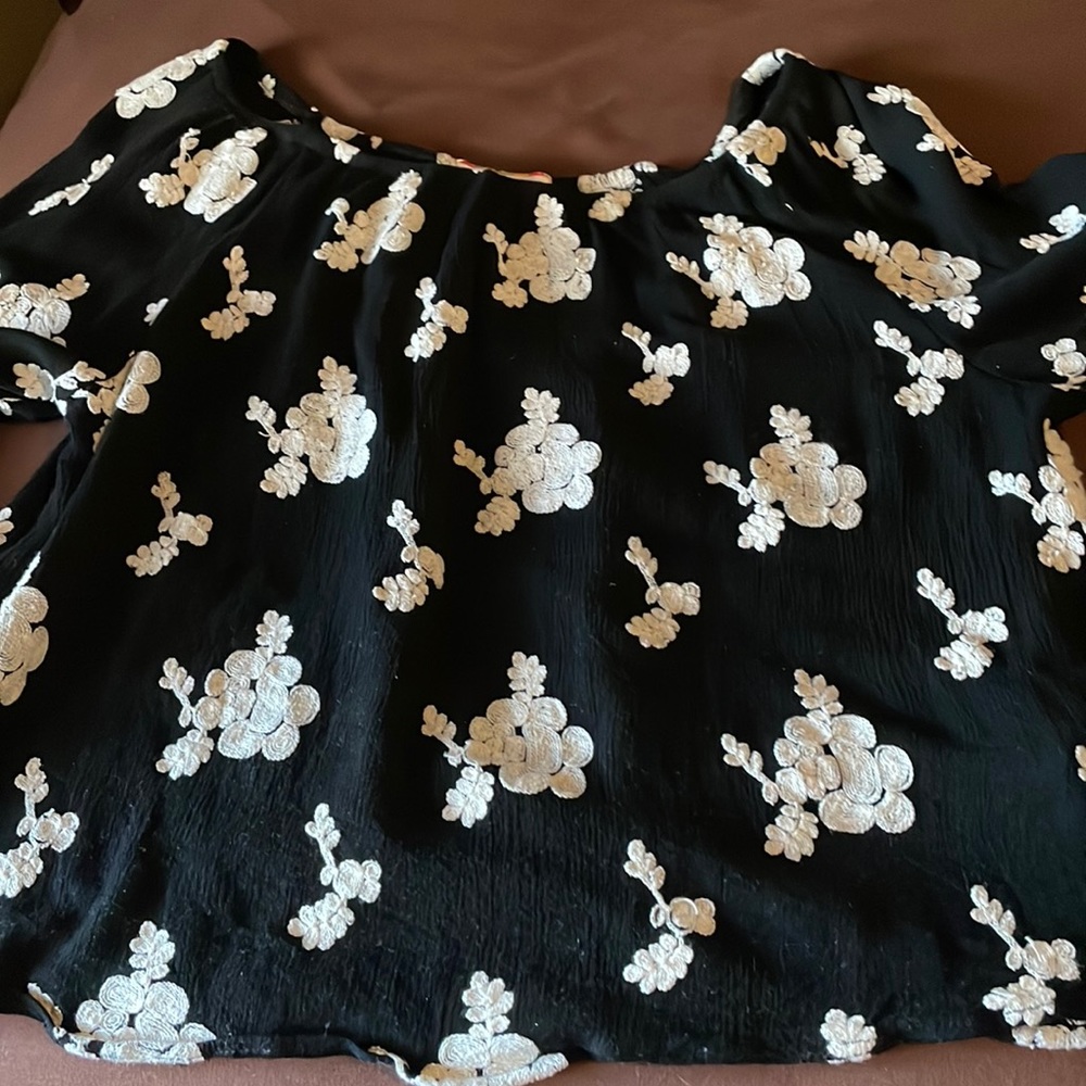 Anthropologie Eri + Ali Peasant Blouse Size Small